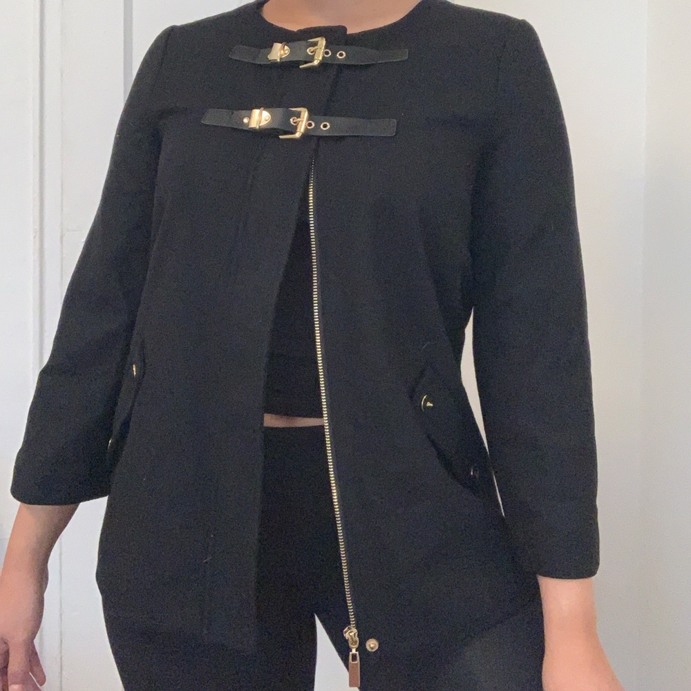 Black Wool Guess coat XS
